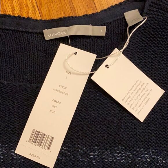 NWT Vince cotton sweater size L - Picture 6 of 10